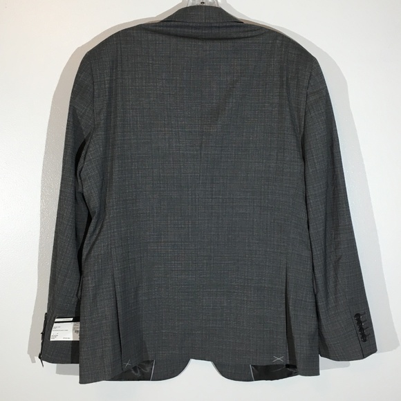 JF J.Ferrar Gray Checked Suit Coat/Jacket - 42S - Picture 2 of 7